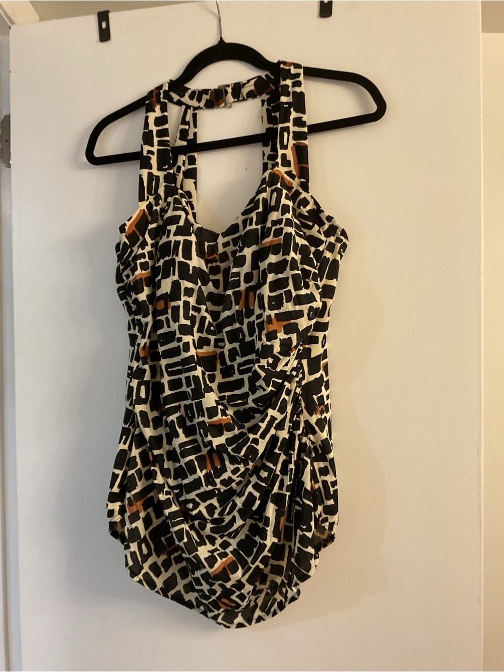 💕 Lands' End Sarong One-Piece Swimsuit